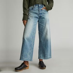 Everlane Way Wide Crop Jeans Sunfade Light